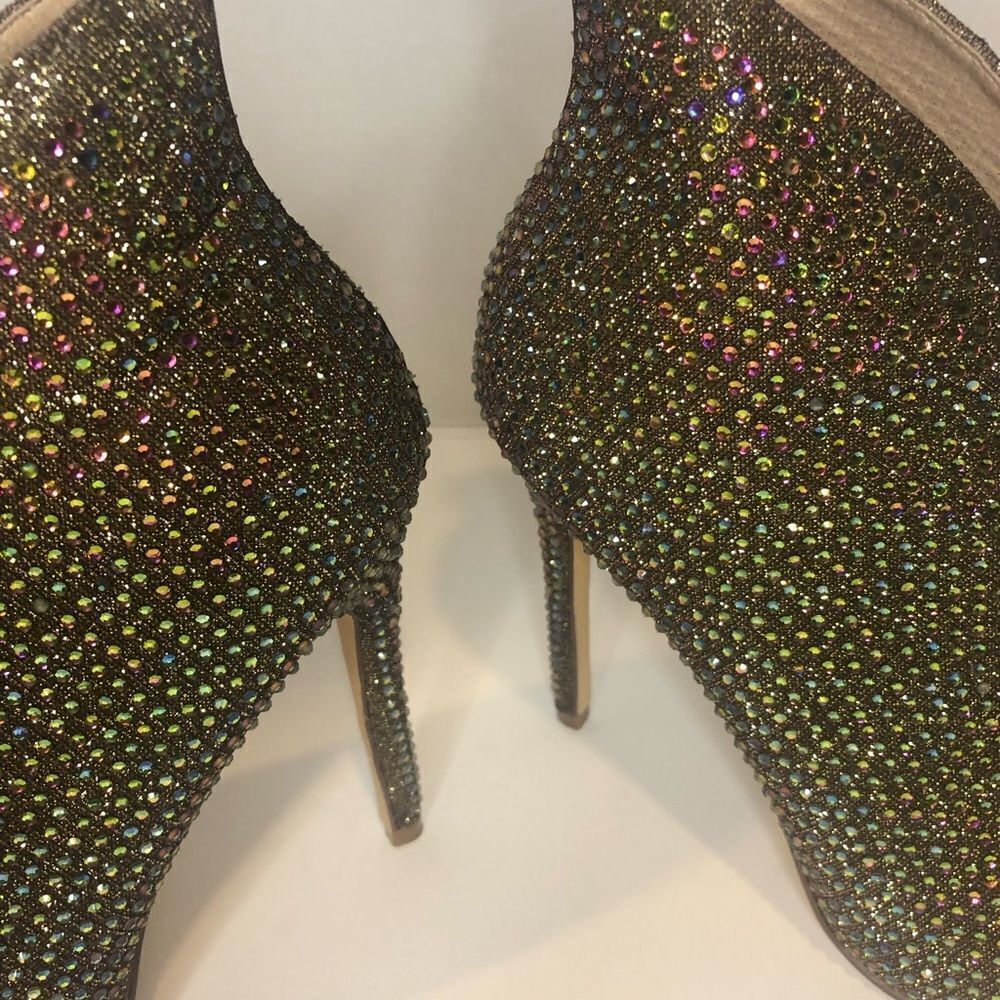 Liliana sparkling rhinestone 5in heel booties, size 8.5 - Picture 4 of 8